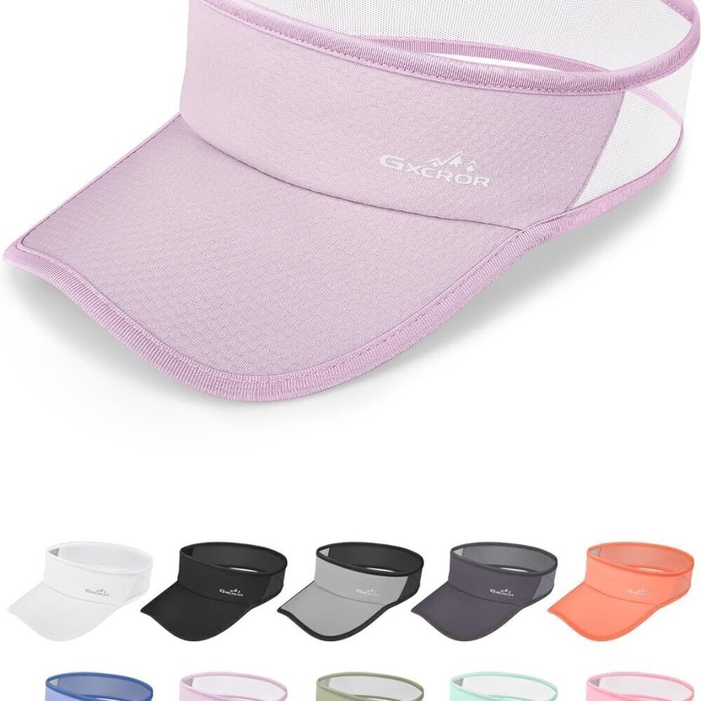 Sports Sun Visor Hat Men Women Lightweight Breathable UPF 50+ Running Golf